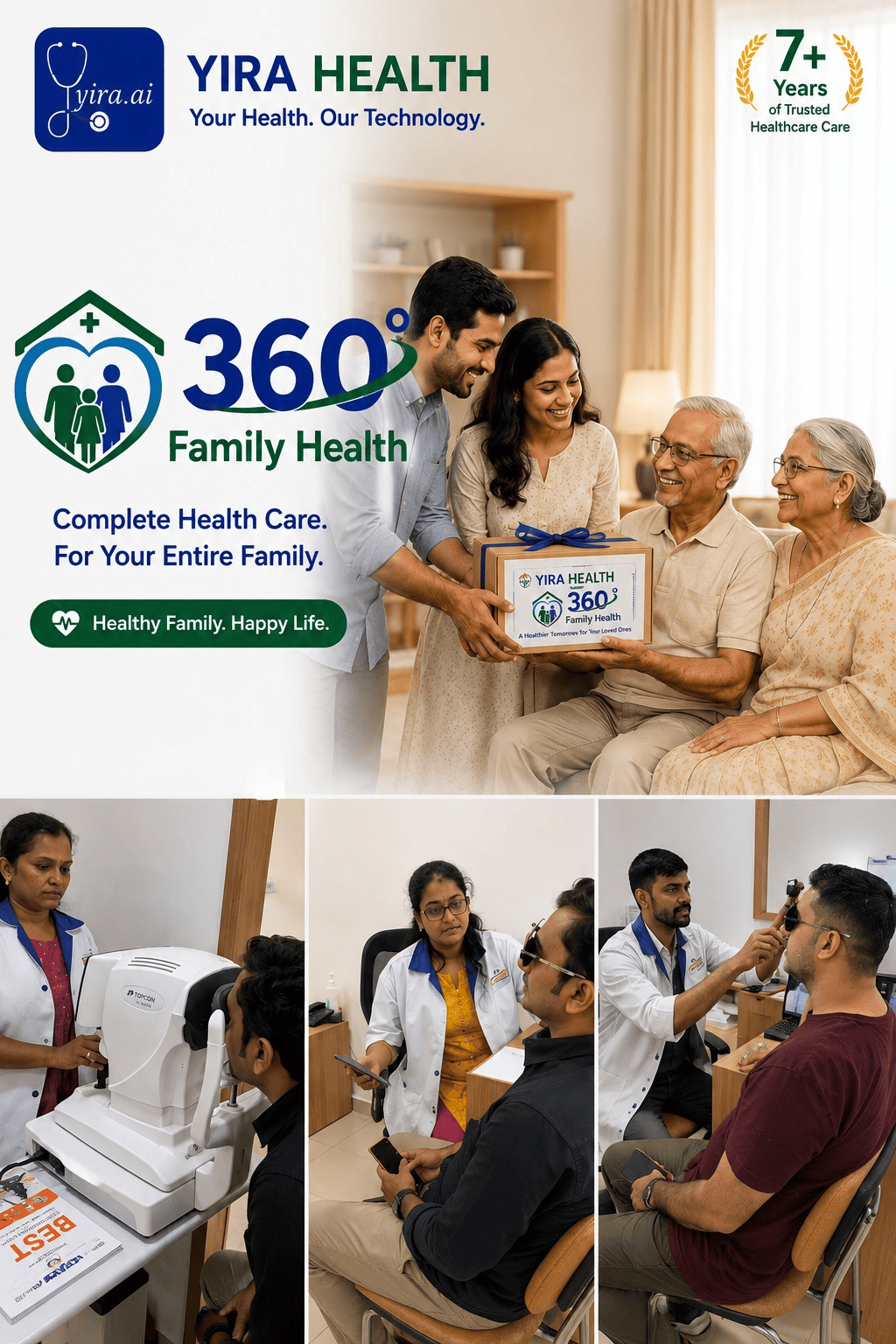 YIRA 360 Family Health checkups for the whole family
